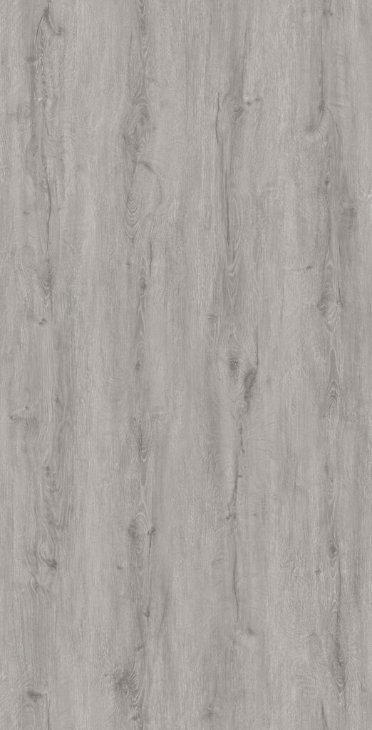 PVC vloer met koele grijze houtstructuur