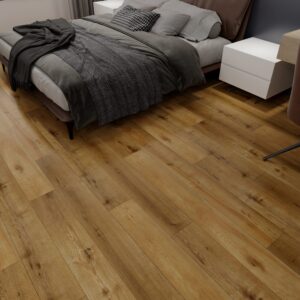 Gold Oak Plank Click PVC vloer in interieur