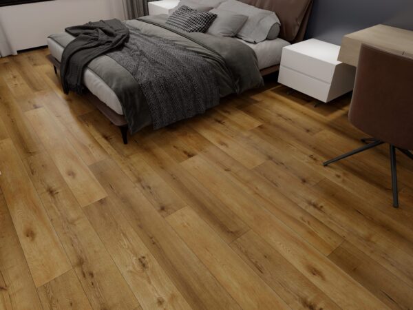 Gold Oak Plank Click PVC vloer in interieur