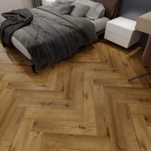 Gold Oak Visgraat Click PVC vloer in interieur