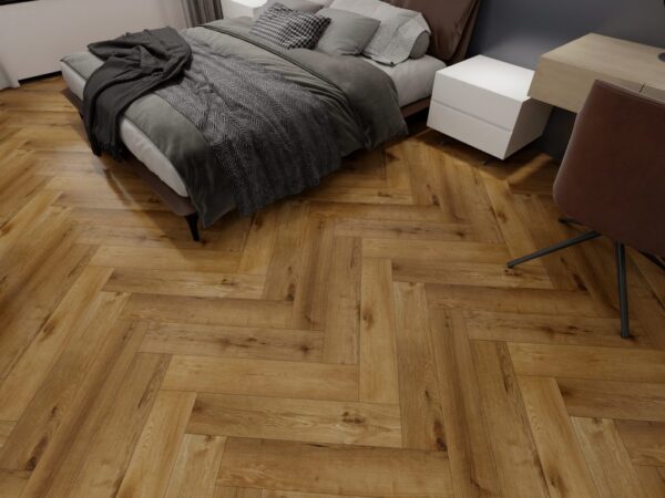 Gold Oak Visgraat Click PVC vloer in interieur