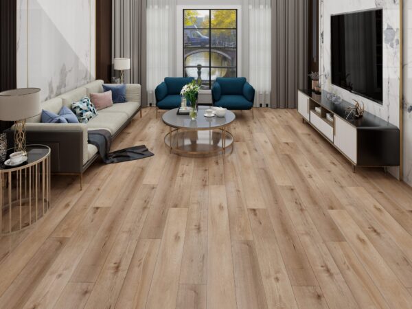 Melange Oak Plank Click PVC vloer in interieur