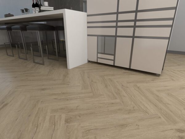 Moraine Lake Visgraat Click PVC vloer in interieur
