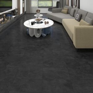 Concrete Dark Tegel Click PVC vloer in interieur