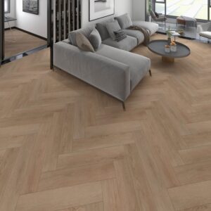 Canyon Oak Visgraat Click PVC vloer in interieur