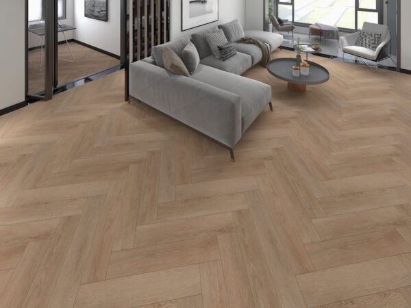 Canyon Oak Visgraat Click PVC vloer in interieur