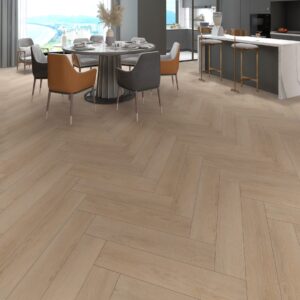 Slate Oak Visgraat Click PVC vloer in interieur