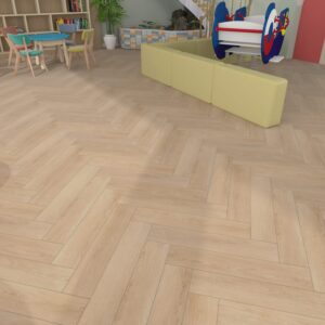 Desert Oak Visgraat Click PVC vloer in interieur