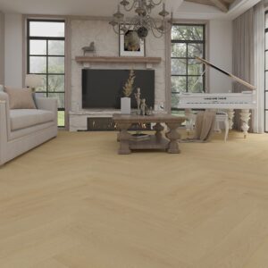Sunny Oak Visgraat Click PVC vloer in interieur